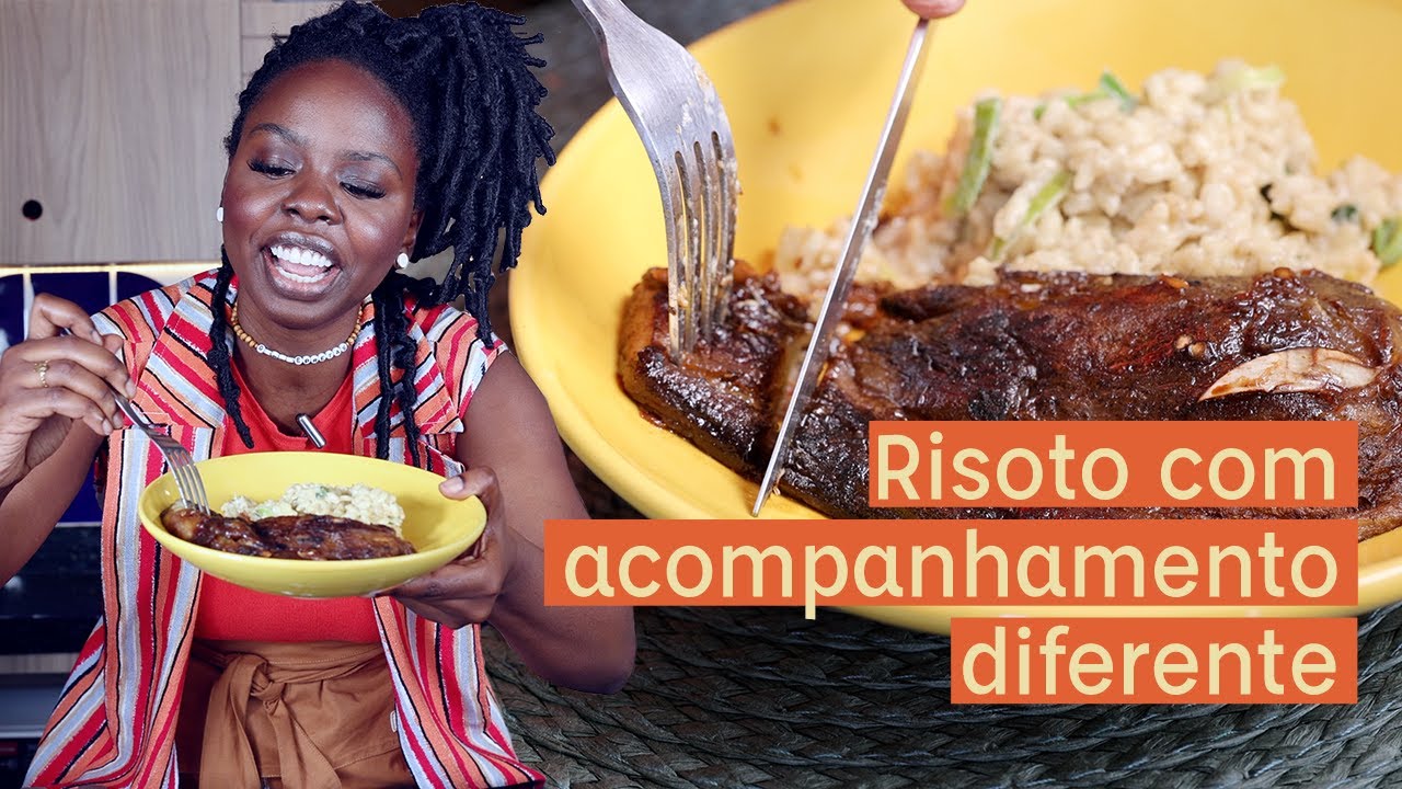 RISOTO DE ALHO PORÓ COM BERINJELA SUCULENTA DO TIKTOK