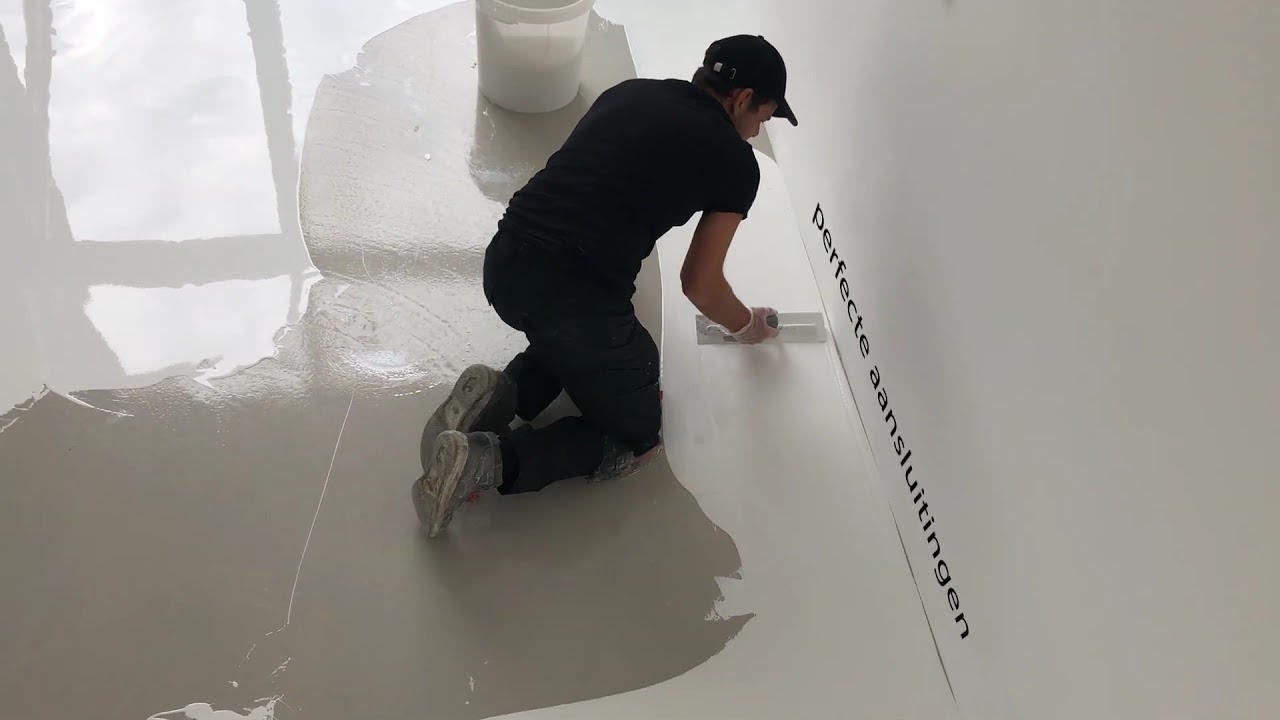 PU gietvloer- plintloze afwerking