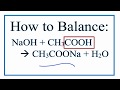 Balancing Chemical Equations and Atoms