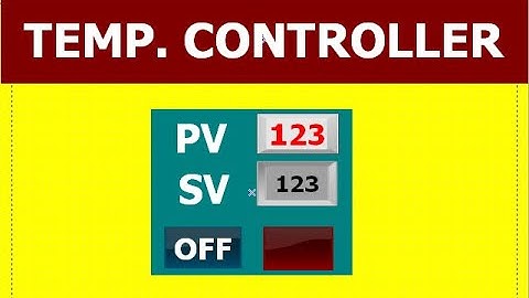 Temperature controller by xp builder HMI. Numeric input & display .Skills Engineering & Automation