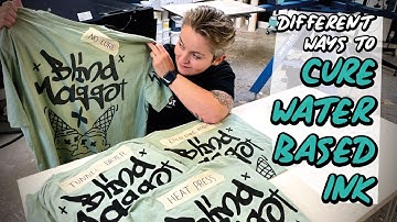 Different ways to cure water based ink - screen printing methods for small studios