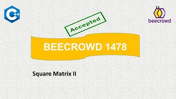 Beecrowd (URI) 1478 (Square Matrix II) Solution with C++ || URI Problem.
