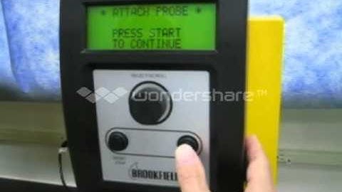 Brookfield CT3 Texture Analyzer in Standalone Mode