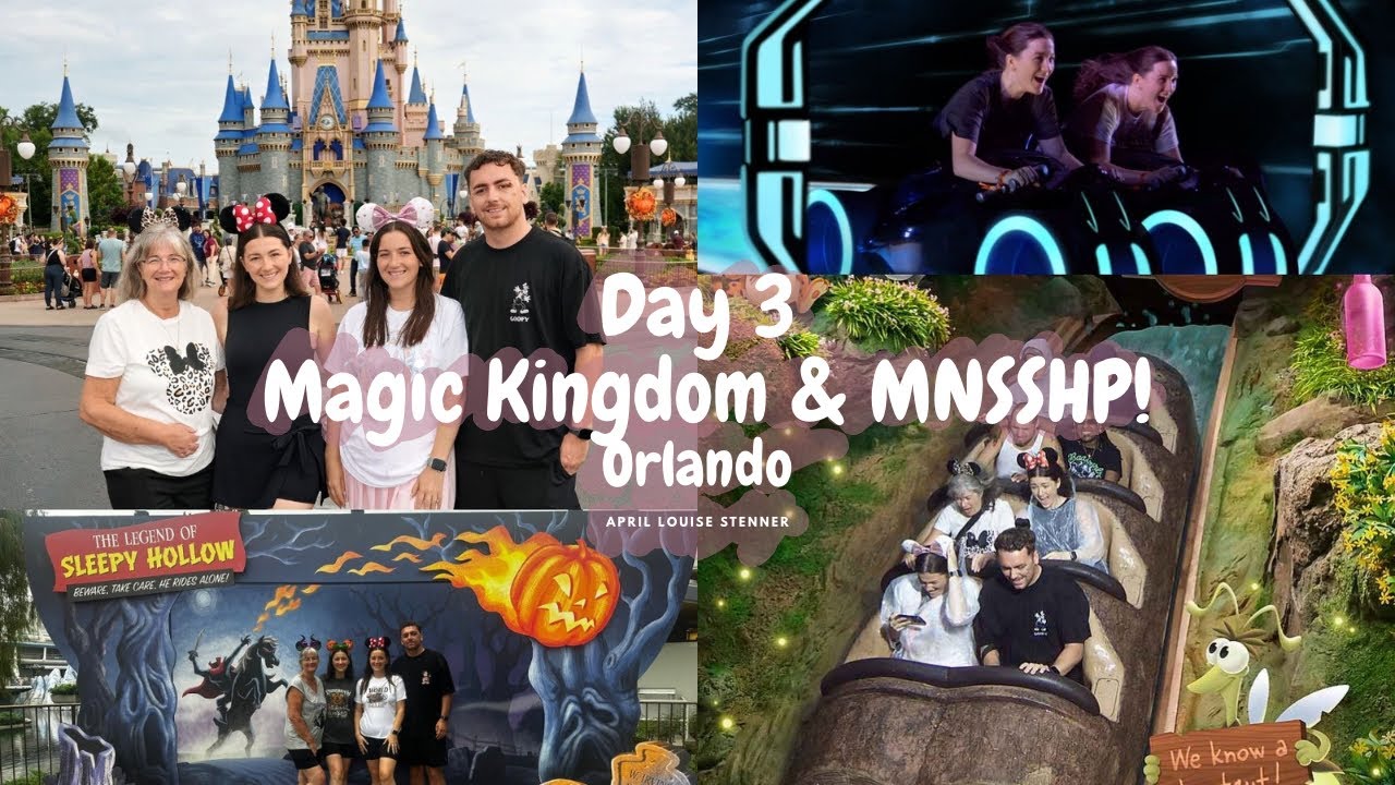 Orlando Day 3: 🏰 Breakfast with Pooh, Magic Kingdom Fun & Mickey’s Not-So-Scary Halloween Party! 🎃✨
