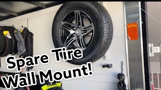 Enclosed Trailer Spare Tire Wall Mount | Heavy Duty!!