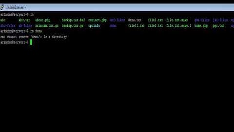 Linux - rm command - w3resource