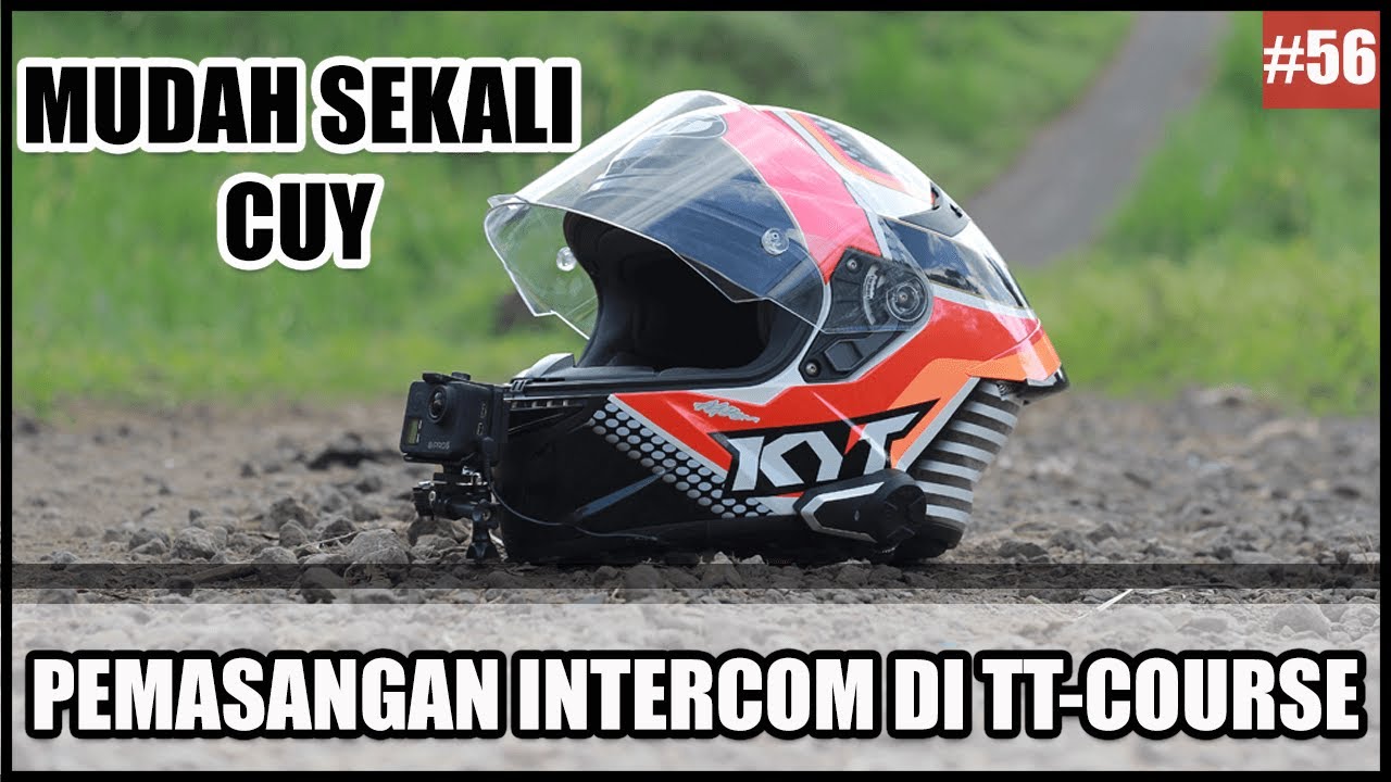 PASANG INTERCOM DI HELM KYT TT-COURSE | Wild motovlog | #56 