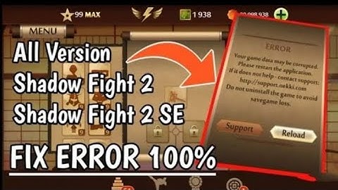 how to fix reload problem in shadow fight 2
