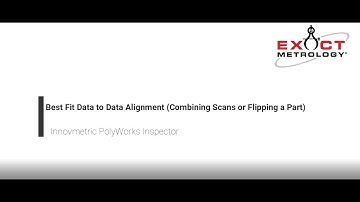 Training PolyWorks: Best Fit Data To Data Alignment "Overlay" "Flip Part" "Multiple Scans" (PW2019)