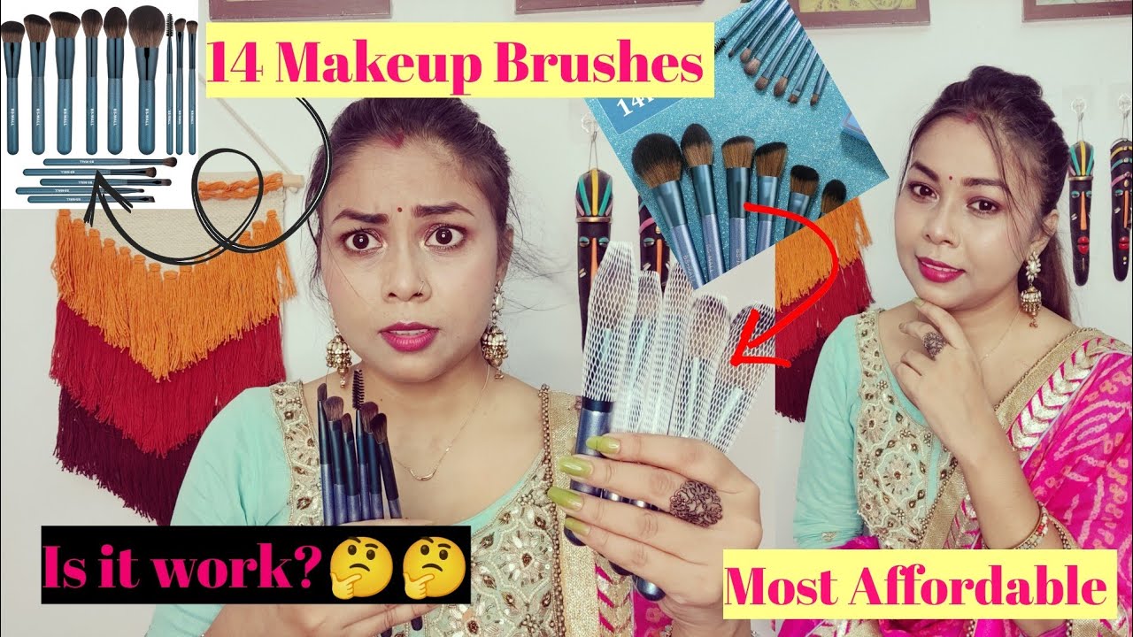 BS Mall Makeup Brushes review + Demo/ Affordable Amazon Makeup Brush Set Haul