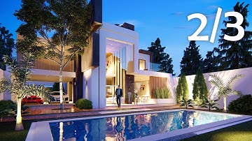 LUMION 8 RENDERING TUTORIALS #23 HOUSE 2/3 (1.5 speed )