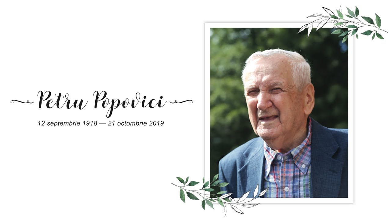 Petru (Pitt) Popovici — Serviciul de Înmormântare