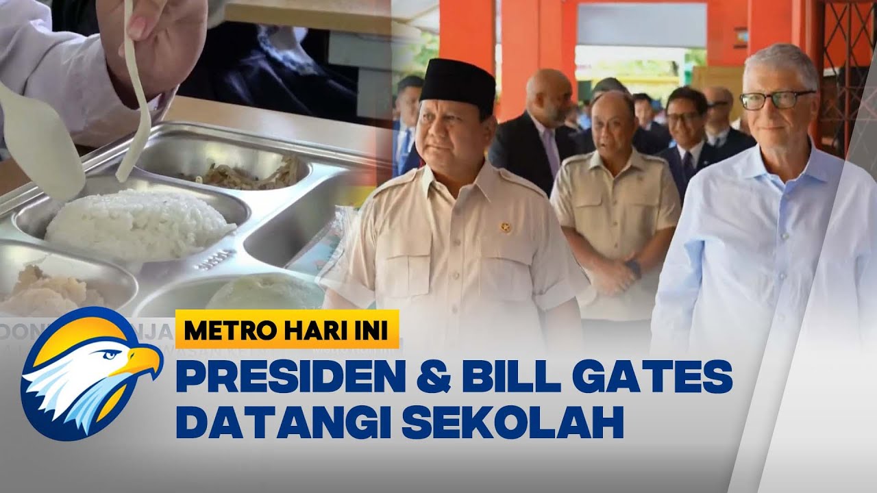 Bill Gates ke Indonesia, Tinjau Program MBG - [Metro Hari Ini] - YouTube