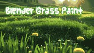 How to Add Grass to Complex Terrain in Blender 🌟(Paint Brush Method)