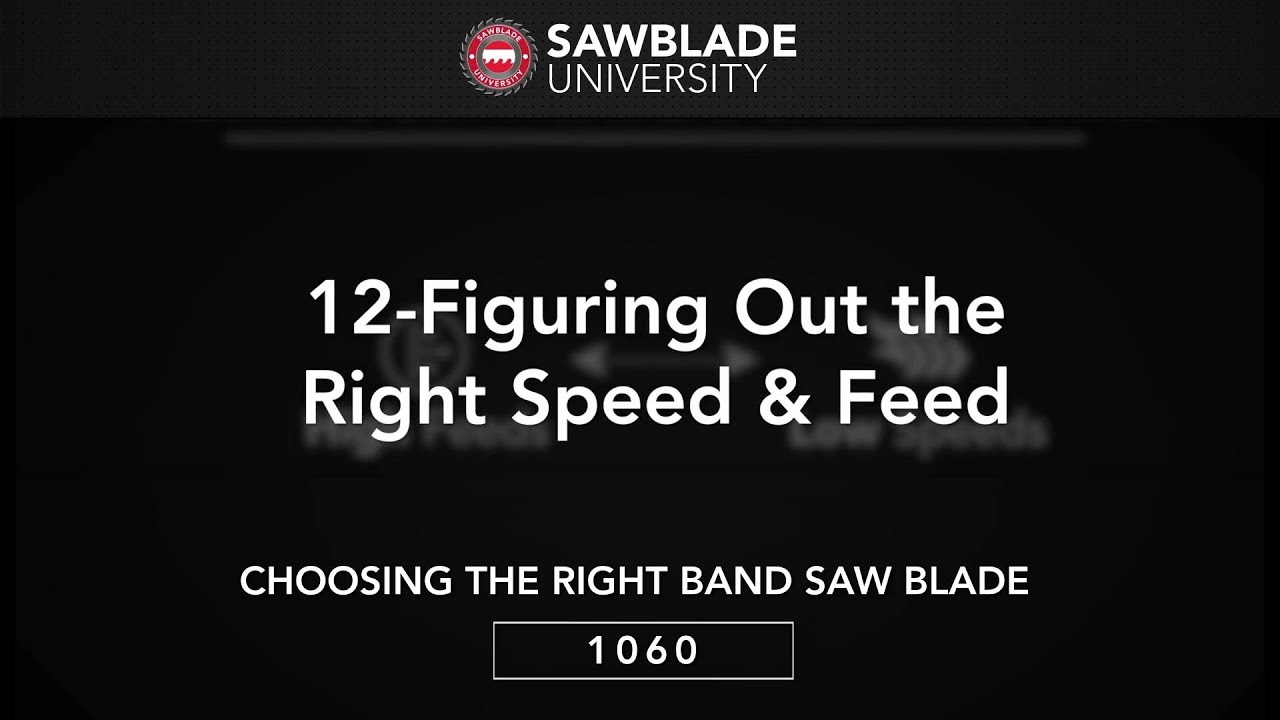 1060 – 12 – Figuring Out the Right Speed & Feed