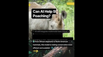🚨 Can AI Stop Poaching & Save Endangered Species? 🤯 #aiforgood  #wildlifetech  #sustainability