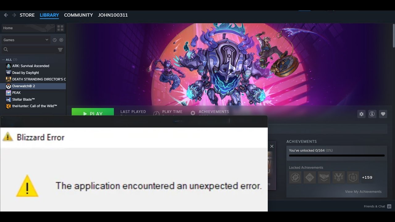 Fix Overwatch 2 Blizzard Error The Application Encountered An Unexpected Error On PC