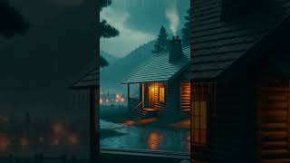 Cozy Cabin Window Rain 🌧️ Relaxing Rain Sounds for Sleep &amp; Study