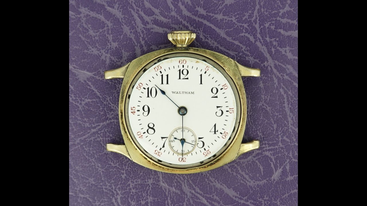 Винтажные мужские часы Waltham Driver 1914 года с возможностью подсветки стекла! Очень интересный...