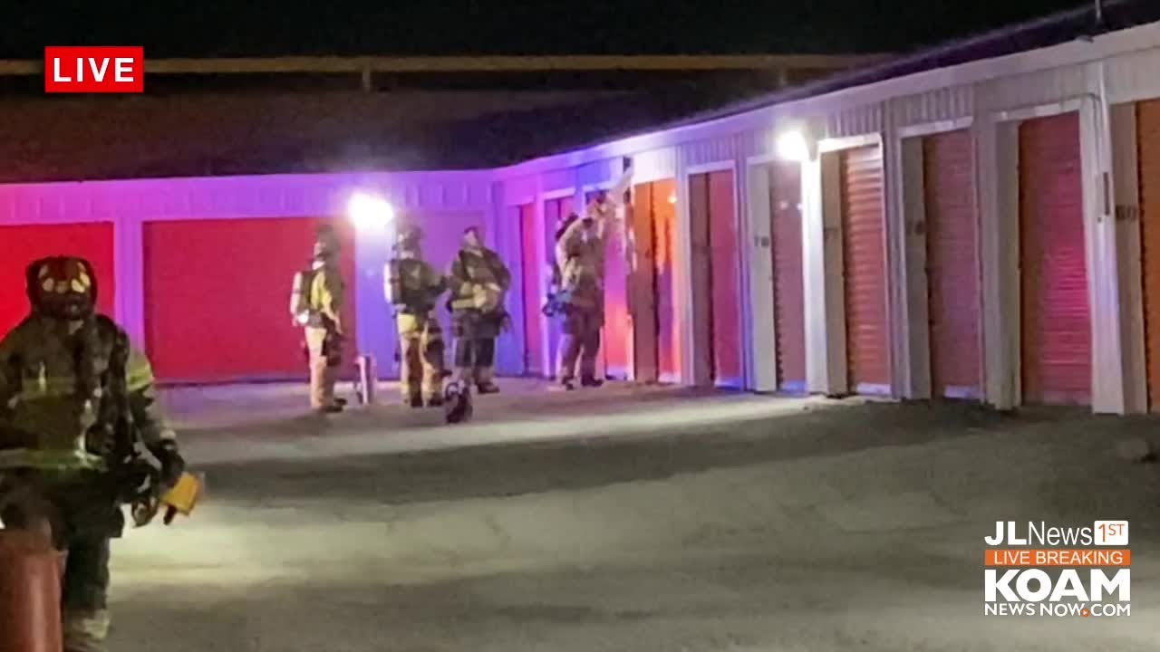 Fire reported at storage unit facility in Joplin - YouTube