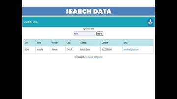 SEARCH DATA | APP SCRIPT