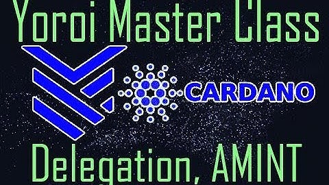 Using Yoroi to Delegate, Master Class