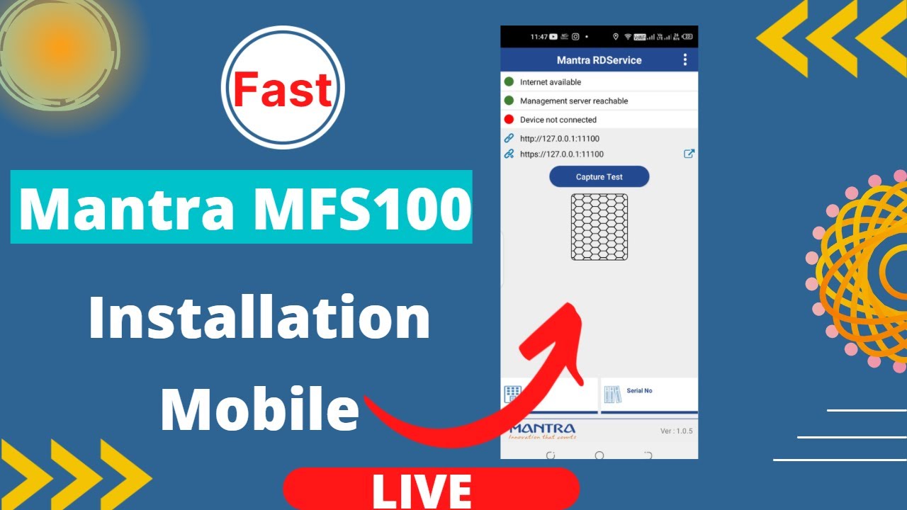 Mantra MFS100 installation mobile Mantra MFS100 v54 driver download