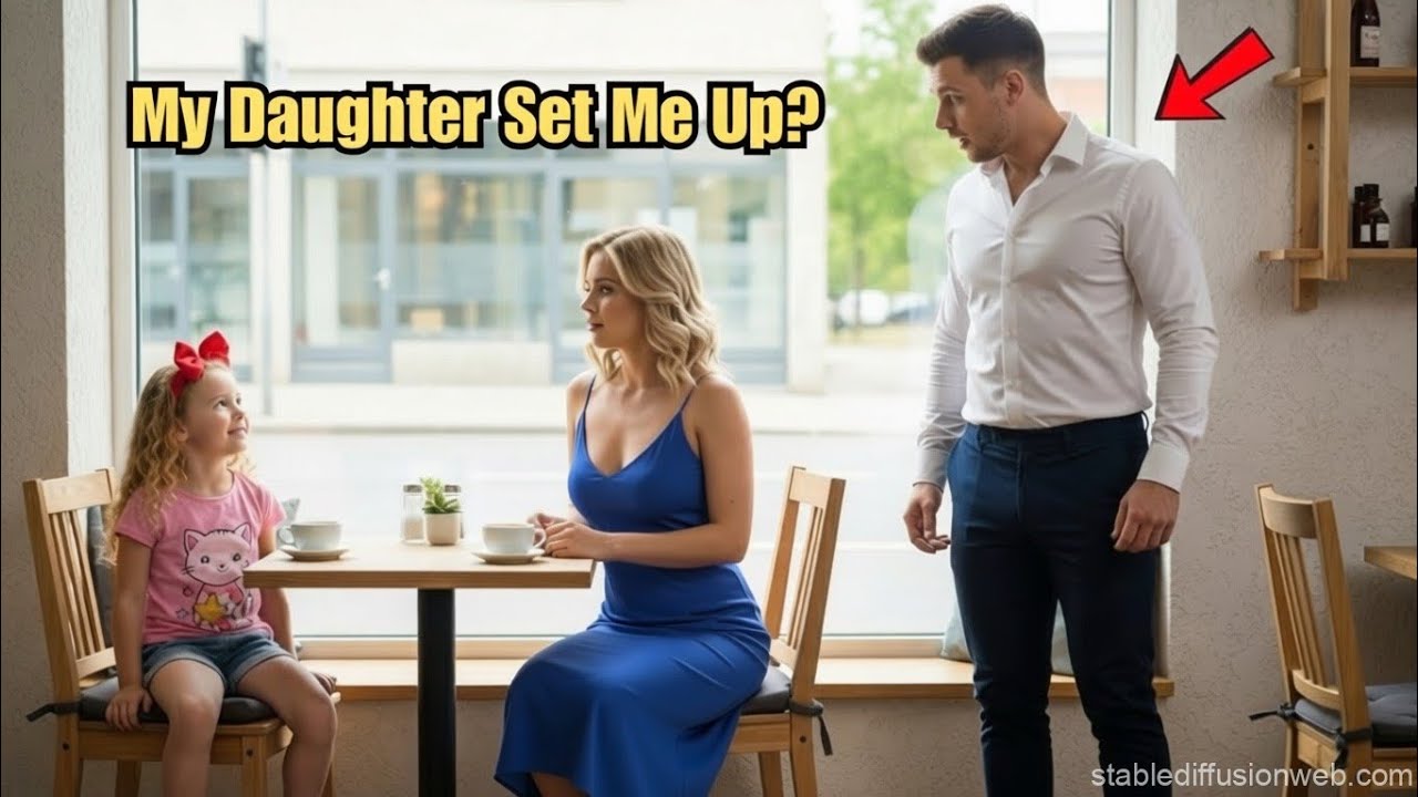 Single dad arrives at a blind date and sees his daughter across – He couldn’t believe what she said