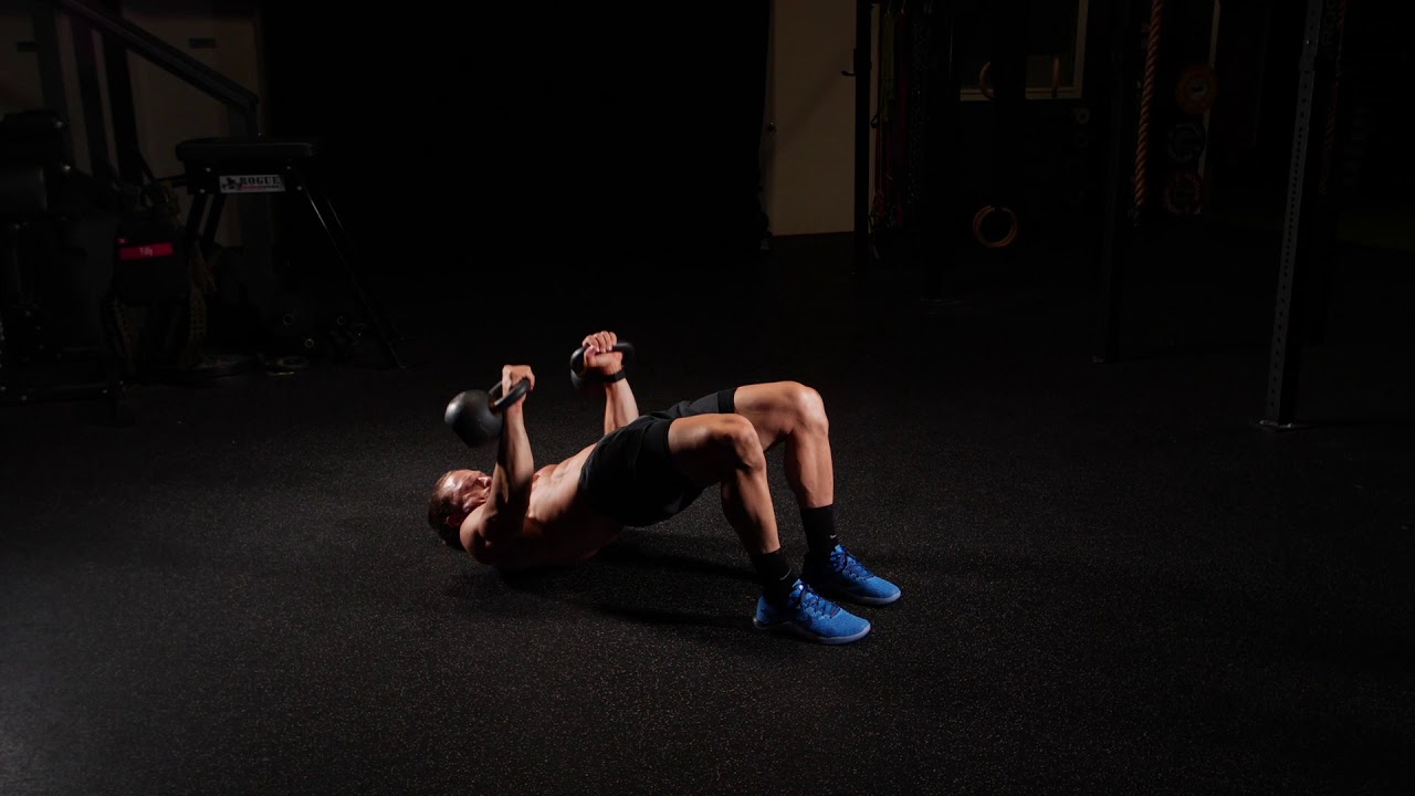 Glute Bridge Kettlebell Floor Press YouTube