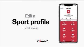 Polar Flow app | Edit a sport profile