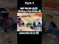 Making A Mini Long Bridge 🌉 Using Bricks with Rc Tractor 🚜 #rc #tractor #new #experiment #viral #sn