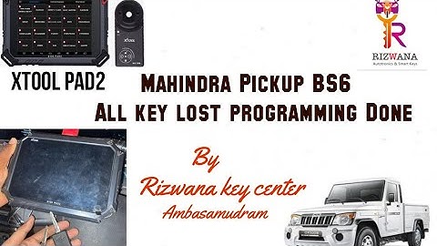Mahindra BS6 Pickup Key Program Tamil #AKL #Add key #Xtool-Pad2 #Programmed Successfully