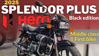 2025 Hero Splendor Plus Black Edition Middle Class First Family Bike motoboyvk 