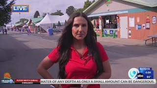 New York State Fair vendor stays optimistic after flooding interrupts business