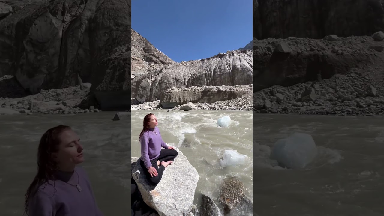 The sacred source of Mother Ganga - Gomukh Glacier 