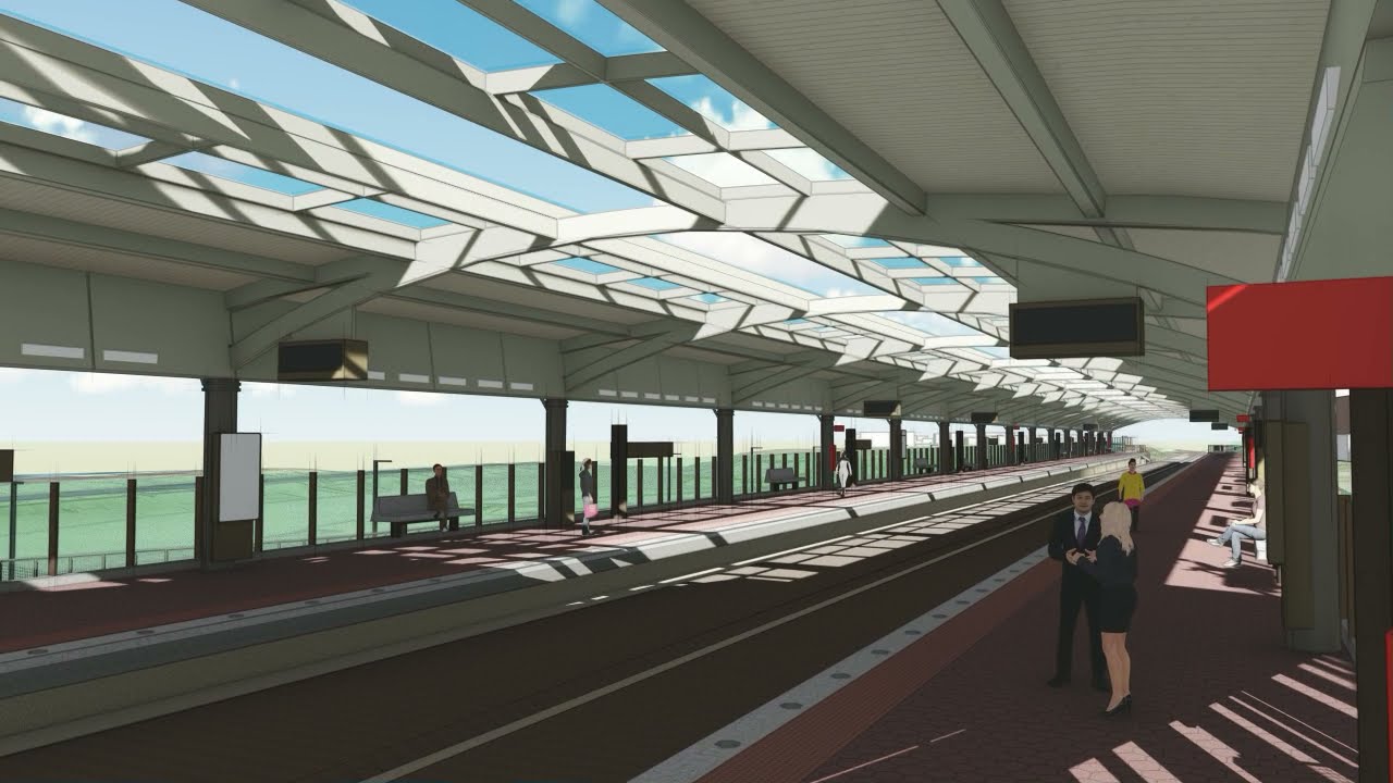 Virtual Station Walkthrough tour of the WMATA Potomac Yard Metrorail Station