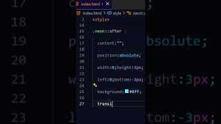 Neon underline hover link using css #css #coding #programming #csscoding