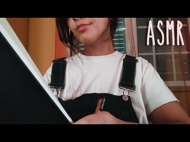 ASMR drawing you ✍🎨 (no talking, measuring you)