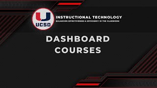 Canvas Dashboard Courses