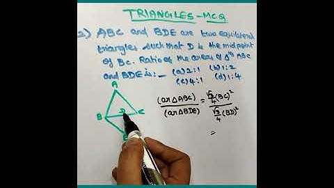 MATHS | Triangles 📐 | MCQ | QNO 2 | CBSE CLASS 10  | 2021-22