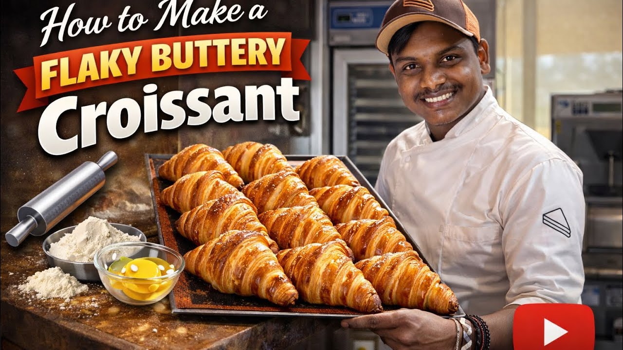 How To make a perfect flaky perfect 🥐 Croissant  