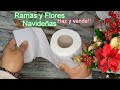 NO GASTES!! 😲 TIENES PAPEL HIGIÉNICO?? Debes ver este video!! Ramas y flores Navideñas fáciles