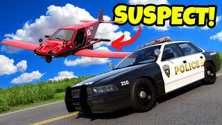 Dangerous Police Chases with Buses and Planes in BeamNG Drive Mods Multiplayer!