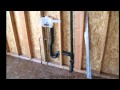 How To Manipulate Washer Drain Pipes - Rough Plumbing Examples