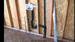 How To Manipulate Washer Drain Pipes - Rough Plumbing Examples