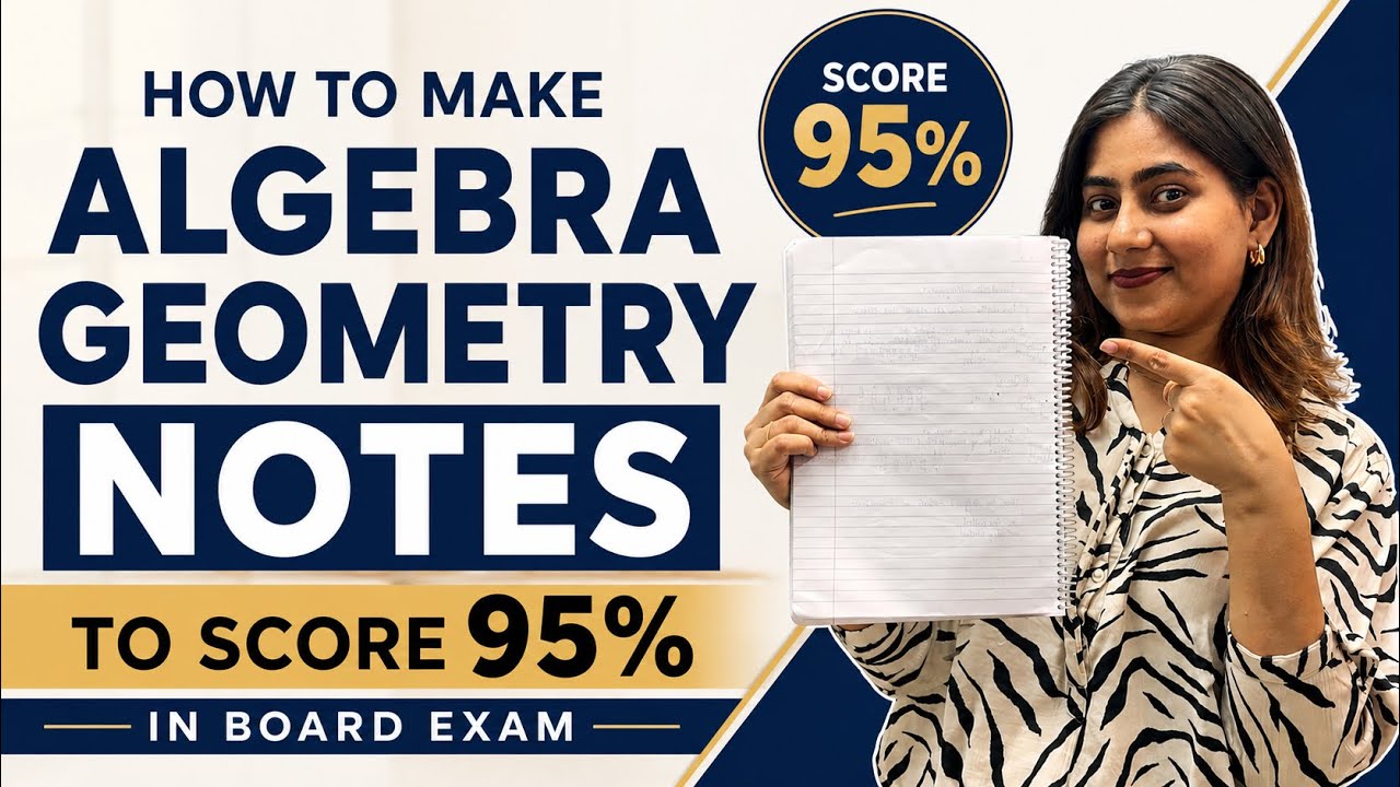 How to Make Perfect Algebra & Geometry Notes 📚🔥 | Class 10 Maharashtra ...