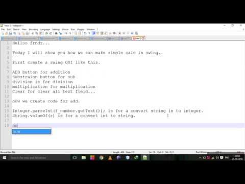 Basic operation(addition, multiplication, substration, division) in swing