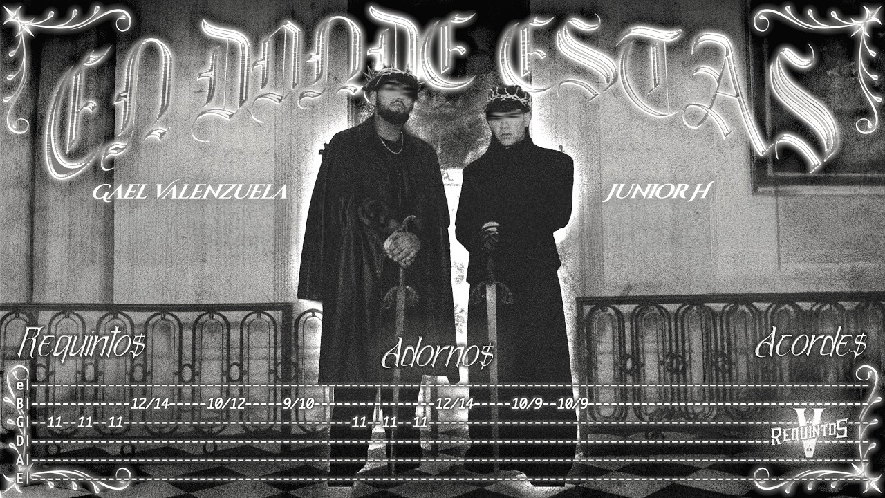 EN DONDE ESTA$ - Junior H, Gael Valenzuela - TABS - Requintos/Acordes/Adornos - Tutorial