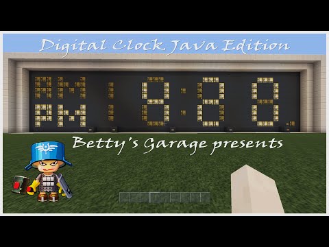 Minecraft Digital Clock Java Edition
