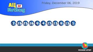 WI Lottery DailyLotto_AoN 12/06/2019
